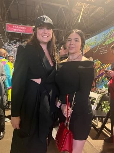 On, October 14, our Business Development Specialist, Yorkenia Gomez-Almonte (right), attended the Made Institute's Fashion Show and was pictured with the institute's Executive Director, Robyn Dombey (left).